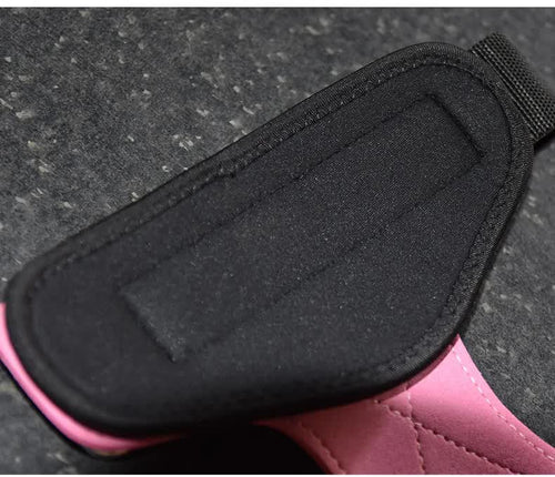 Leather blue gym palm guard