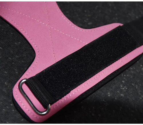 Leather blue gym palm guard