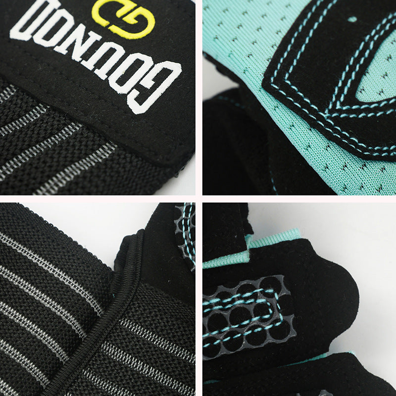 Extra large workout gloves black blue