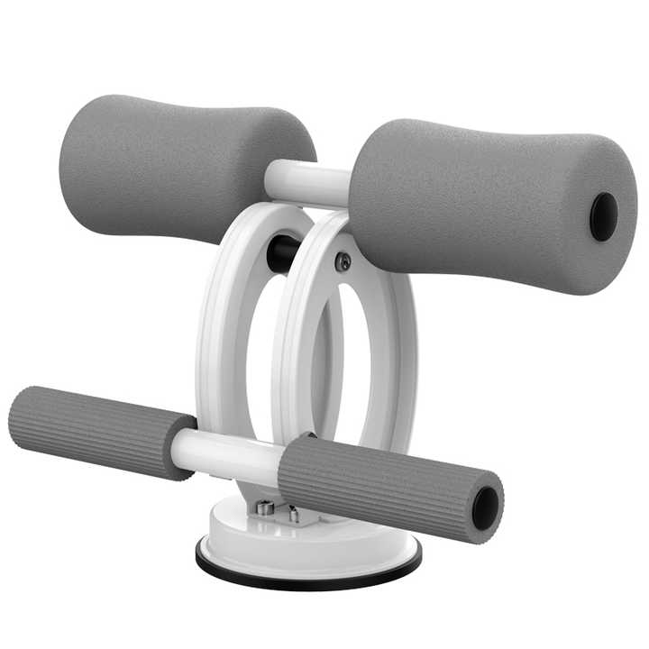 Grey Adjustable Multi-Function Home Fitness Equipment for sit-ups, featuring durable EVA and steel construction.