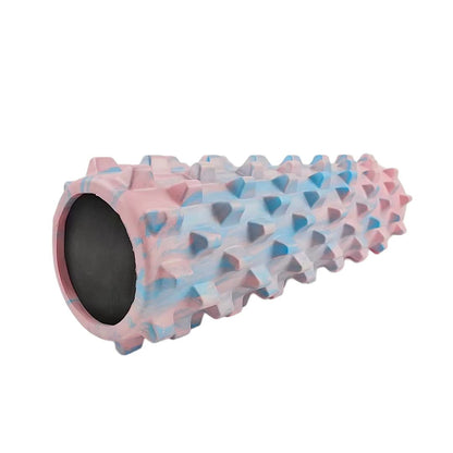 Colorful yoga foam roller 45cm wolf tooth design for muscle massage