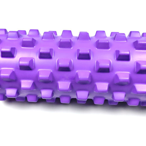 Black yoga foam roller for fitness, yoga, and muscle recovery