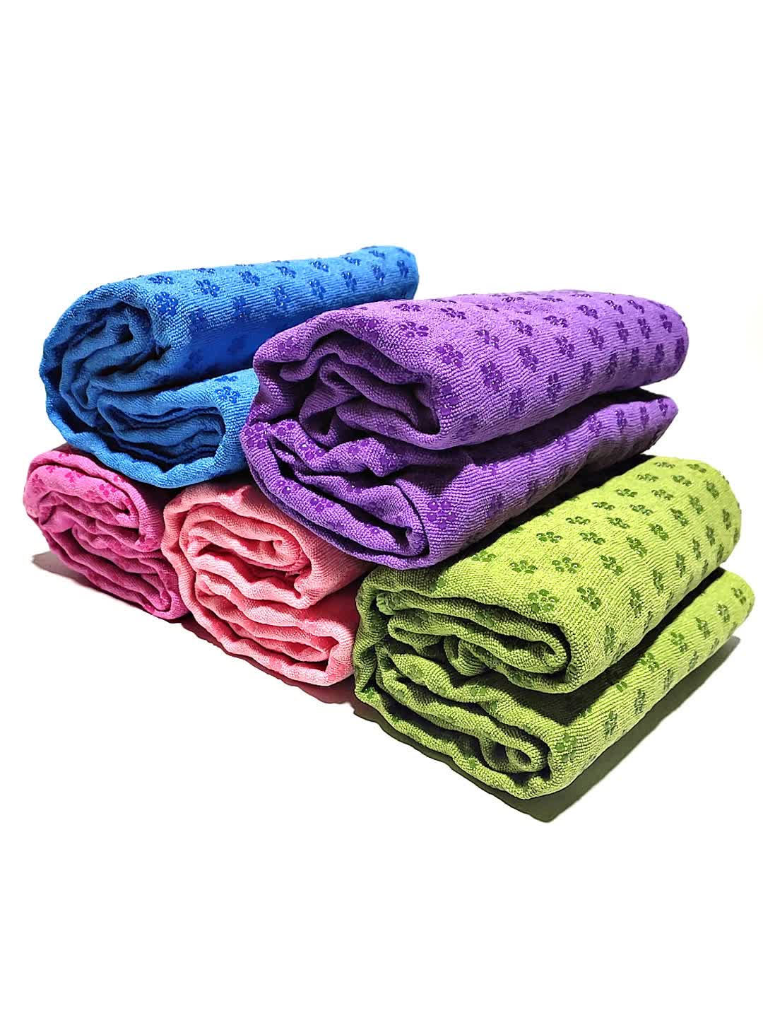 Eco-friendly green yoga mat fitness