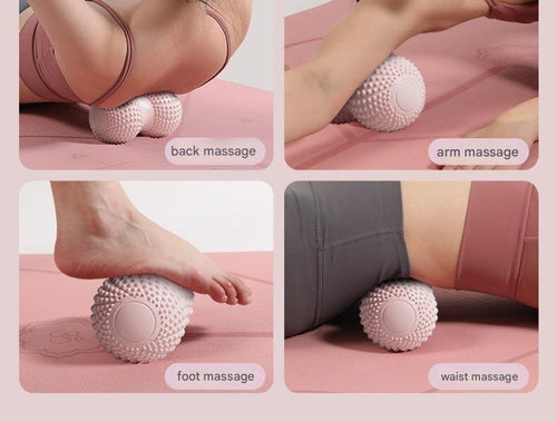 2pcs purple foot arch massager peanut balls