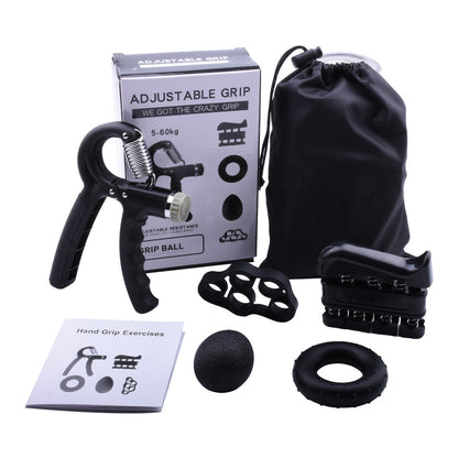 Adjustable hand grip exerciser for finger and forearm