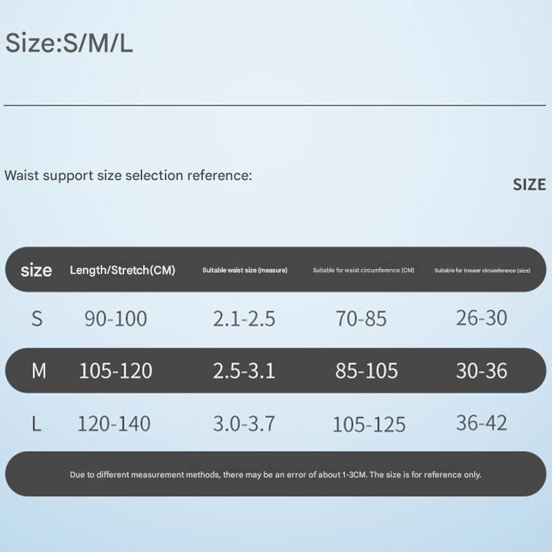 Black waist support belt for weightlifting, squats, and back pain relief