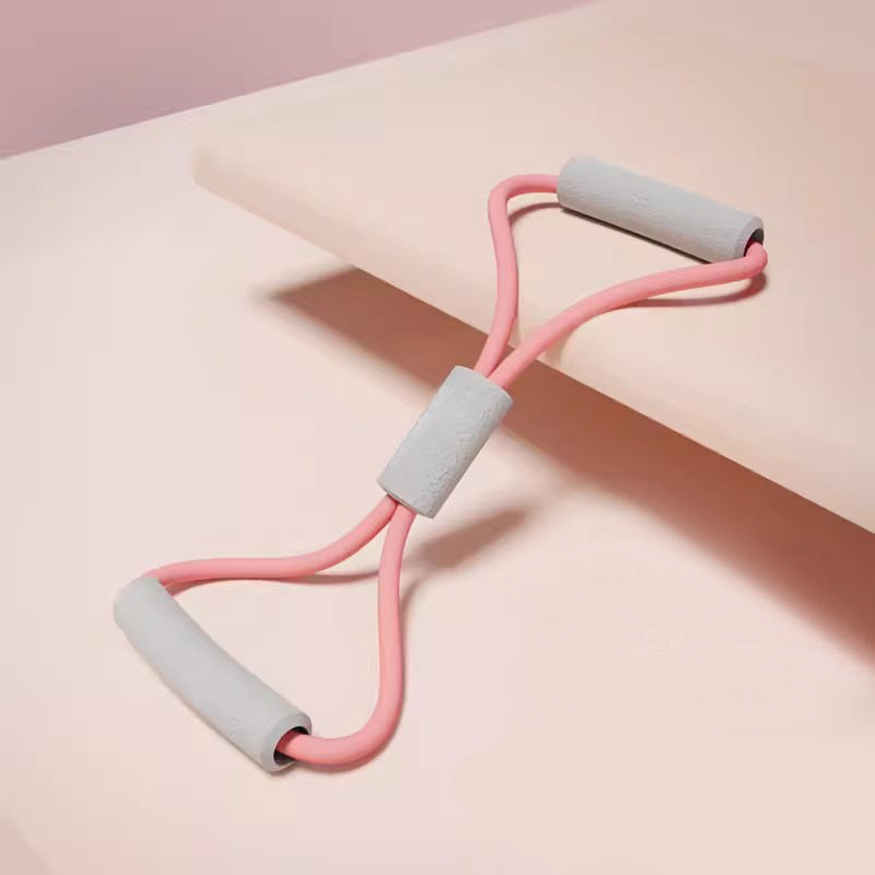 Back Stretching Resistance Band 2PCS pink 15 pounds