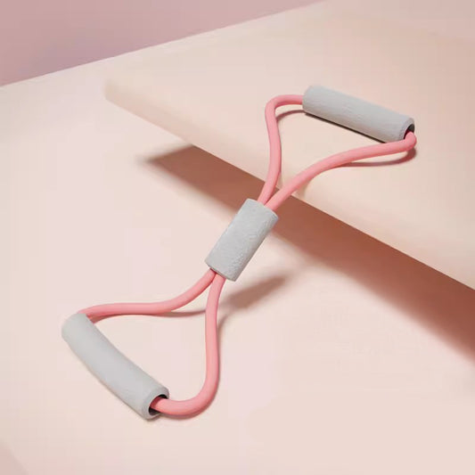 Back Stretching Resistance Band 2PCS pink 15 pounds