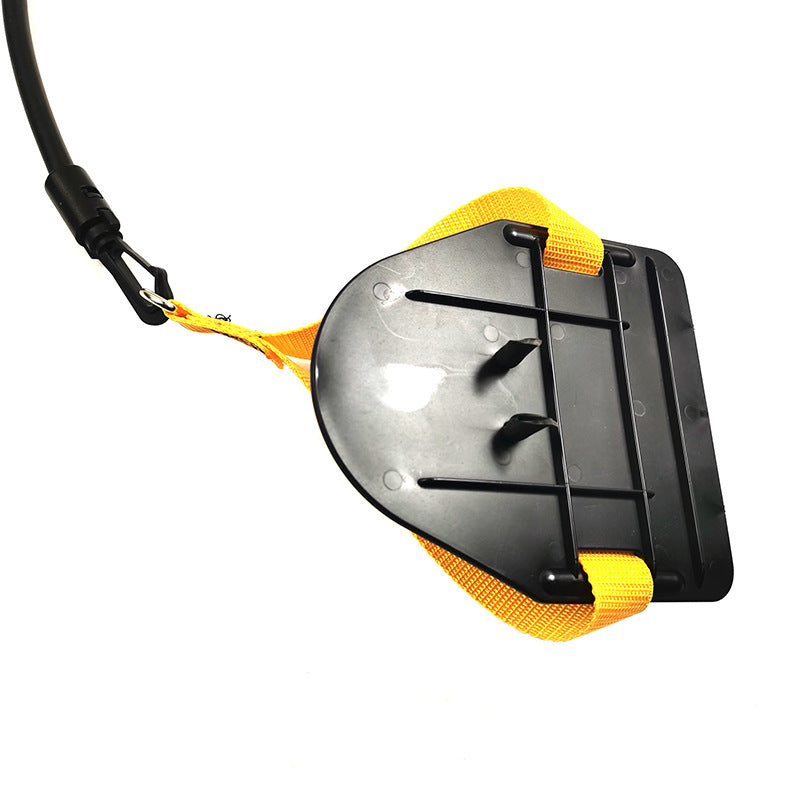 Yellow Black Swim Resistance Band Flippers for dry-land stroke training