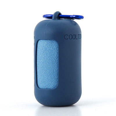 Quick Dry Cooling Towel Set 2 pack blue microfiber