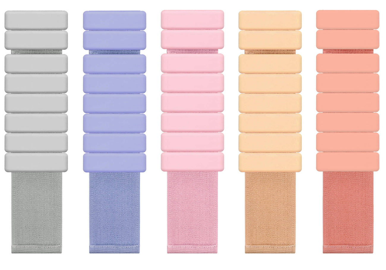 Pink Adjustable Silicone Wrist & Ankle Weights for fitness workouts