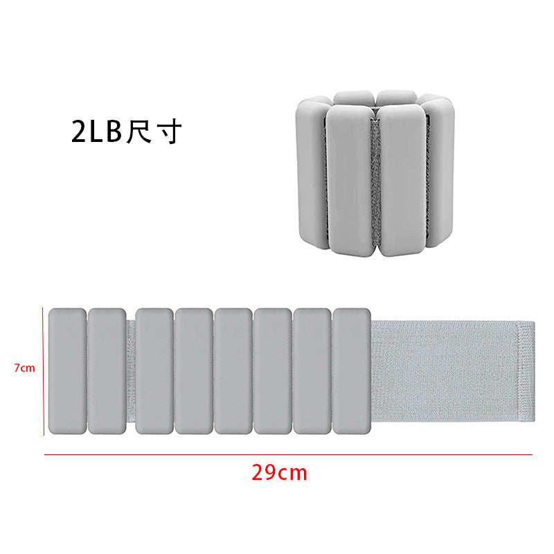 Pink Adjustable Silicone Wrist & Ankle Weights for fitness workouts