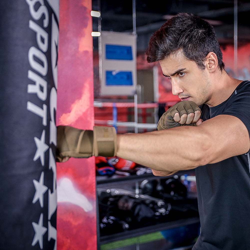 Green workout gloves with wrist support for weightlifting
