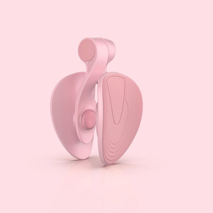 Pink Pelvic Floor Muscle Trainer for postpartum recovery and leg shaping, strengthens pelvic muscles, tones thighs and glutes.
