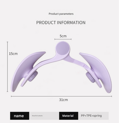 Pink Pelvic Floor Muscle Trainer used for glute and thigh exercises