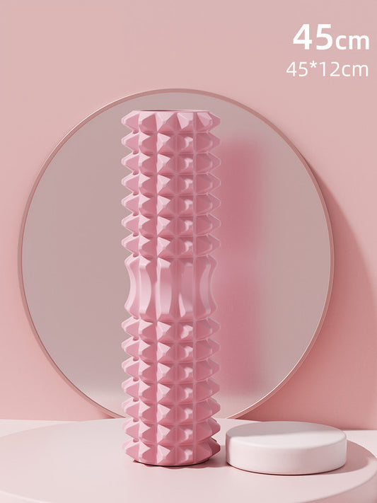 Pink 3D Trigger Point Foam Roller High-Density Solid Core