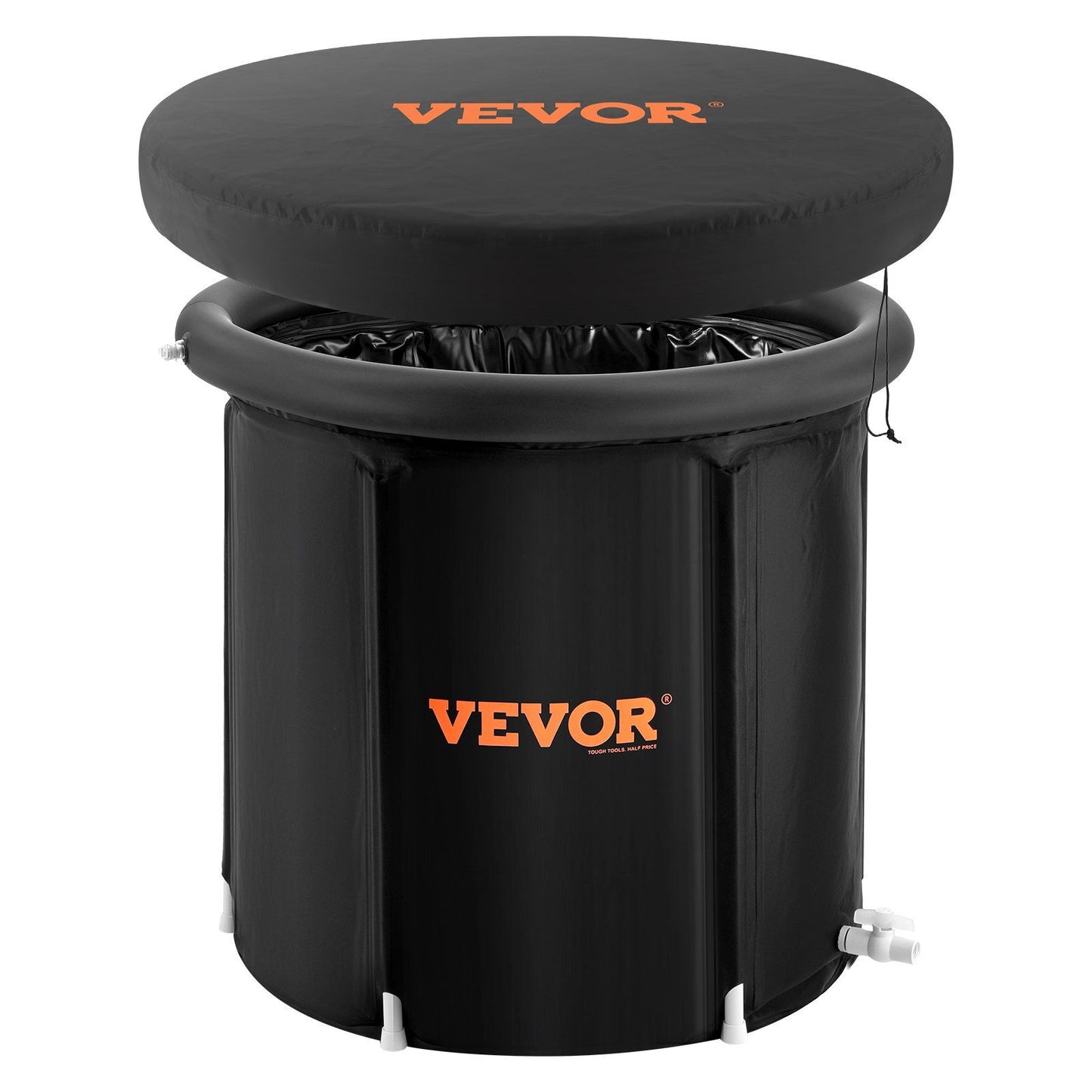 Ice bath tub portable cold plunge tub for recovery, featuring VEVOR design and durable inflatable structure.