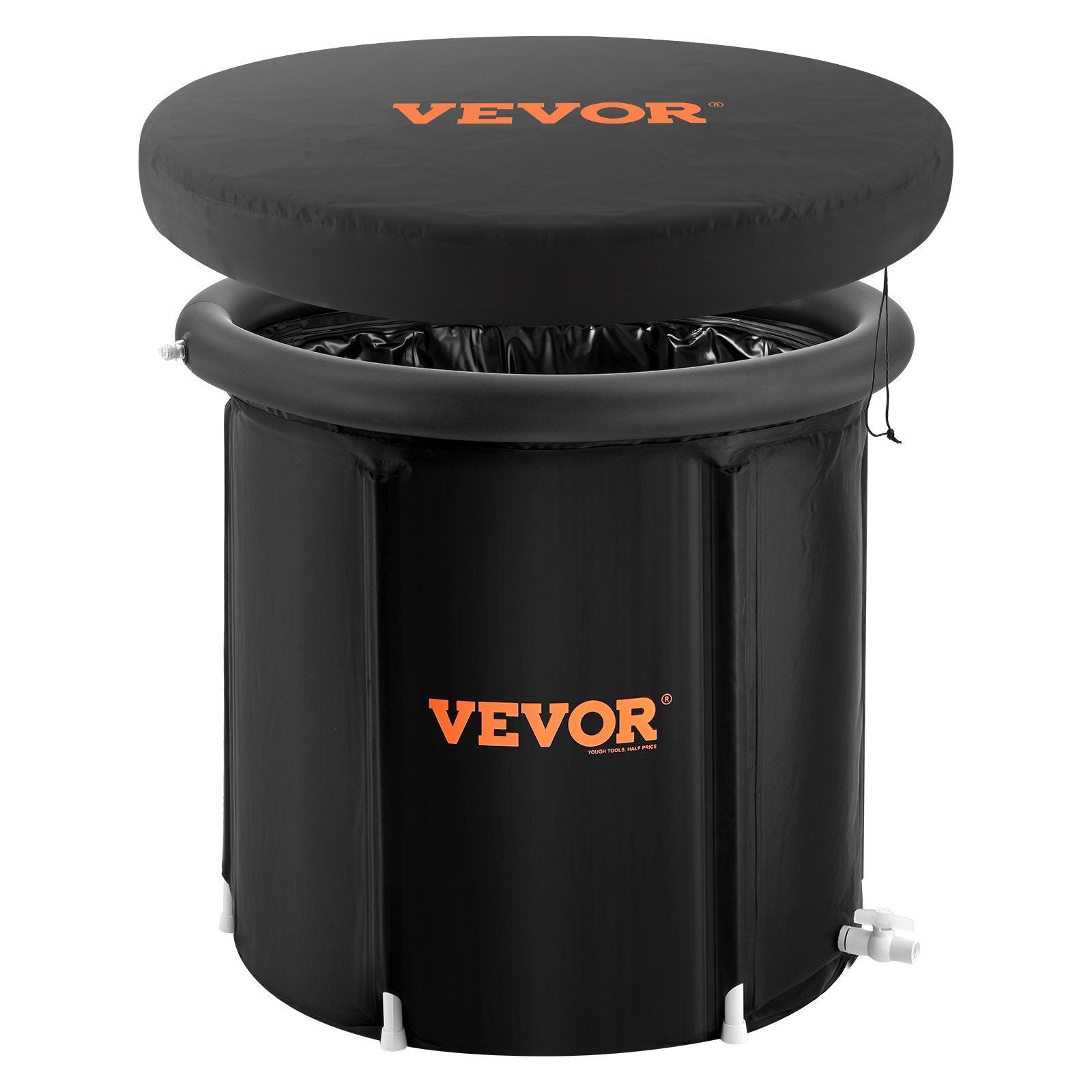 Ice bath tub portable cold plunge tub for recovery, featuring VEVOR design and durable inflatable structure.